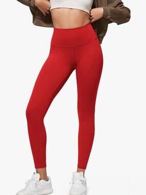 #261 NWT ODODOS RED BUTTERY SOFT HIGH WAISTED YOGA LEGGINGS ♡ SIZE M ♡